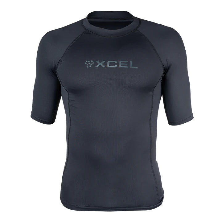 Xcel Premium Stretch S/S UV Black Mens Wetsuits Xcel 