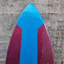 (#1284) Blue and Purple Single 6'2" x 20 1/2" x 3 5/8" Second Hand Surfboards Melbourne Surfboard Shop 