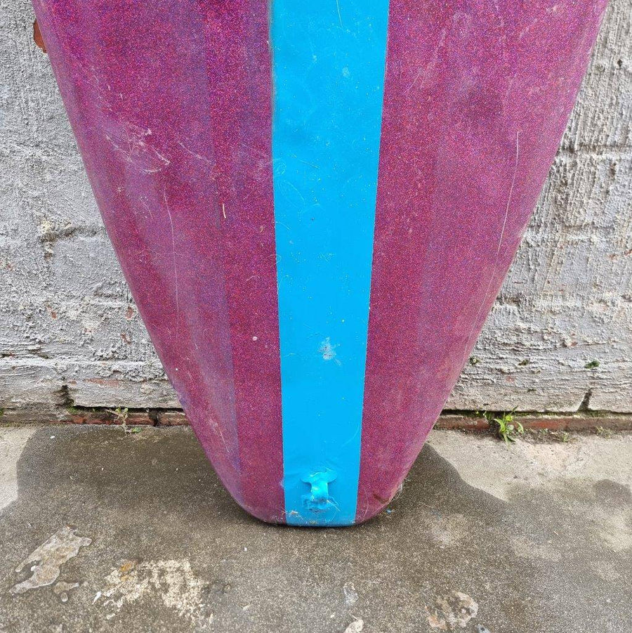 (#1284) Blue and Purple Single 6'2" x 20 1/2" x 3 5/8" Second Hand Surfboards Melbourne Surfboard Shop 