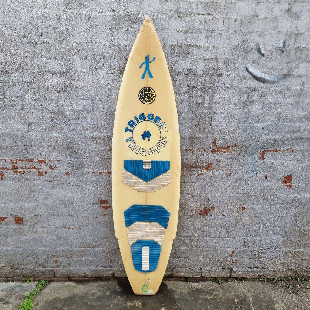 (#1290) Trigger Brothers Gumby 6'4" x 19 1/4" x 2 3/4" Thruster Second Hand Surfboards Trigger Brothers 