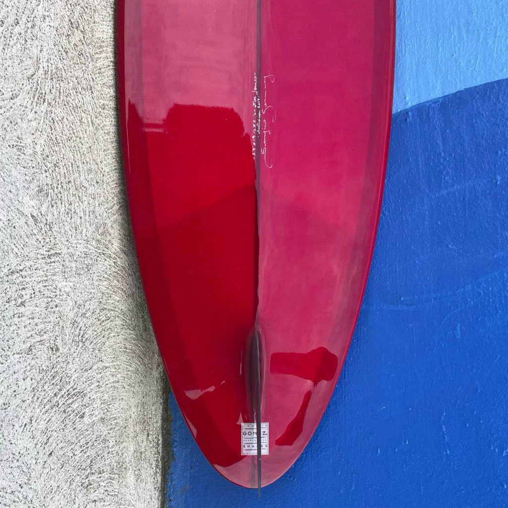 (#2189) Gomez Single Fin 5'9" x 19 1/2" x 2 1/2" Glass-In Single Second Hand Surfboards Gomez 