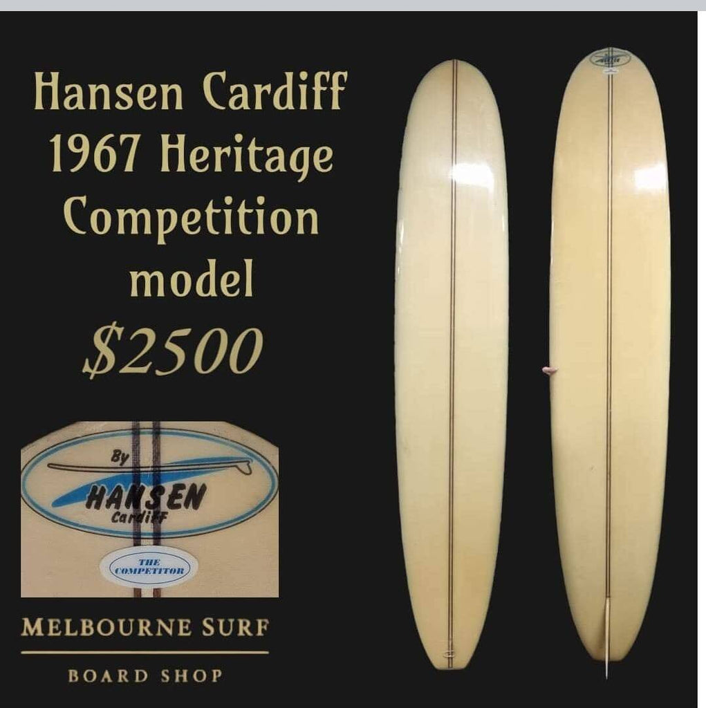 (#2246) Hansen Cardiff Competition Model 9'6" Single Second Hand Surfboards Hansen Cardiff 