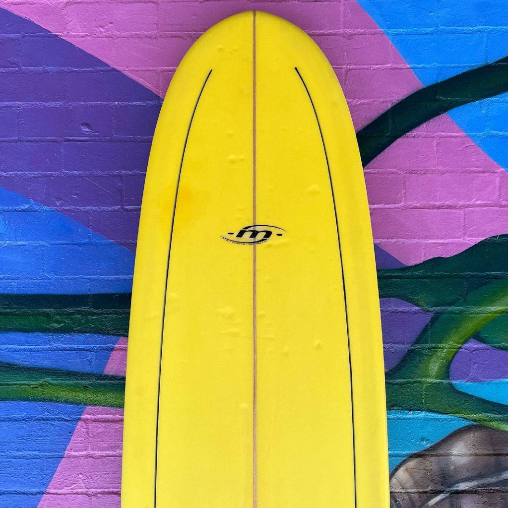 (#2256) Brett Munro Longboard 9'1 1/2" x 22 1/8" x 2 1/2" Futures 2 + 1 Second Hand Surfboards Brett Munro 