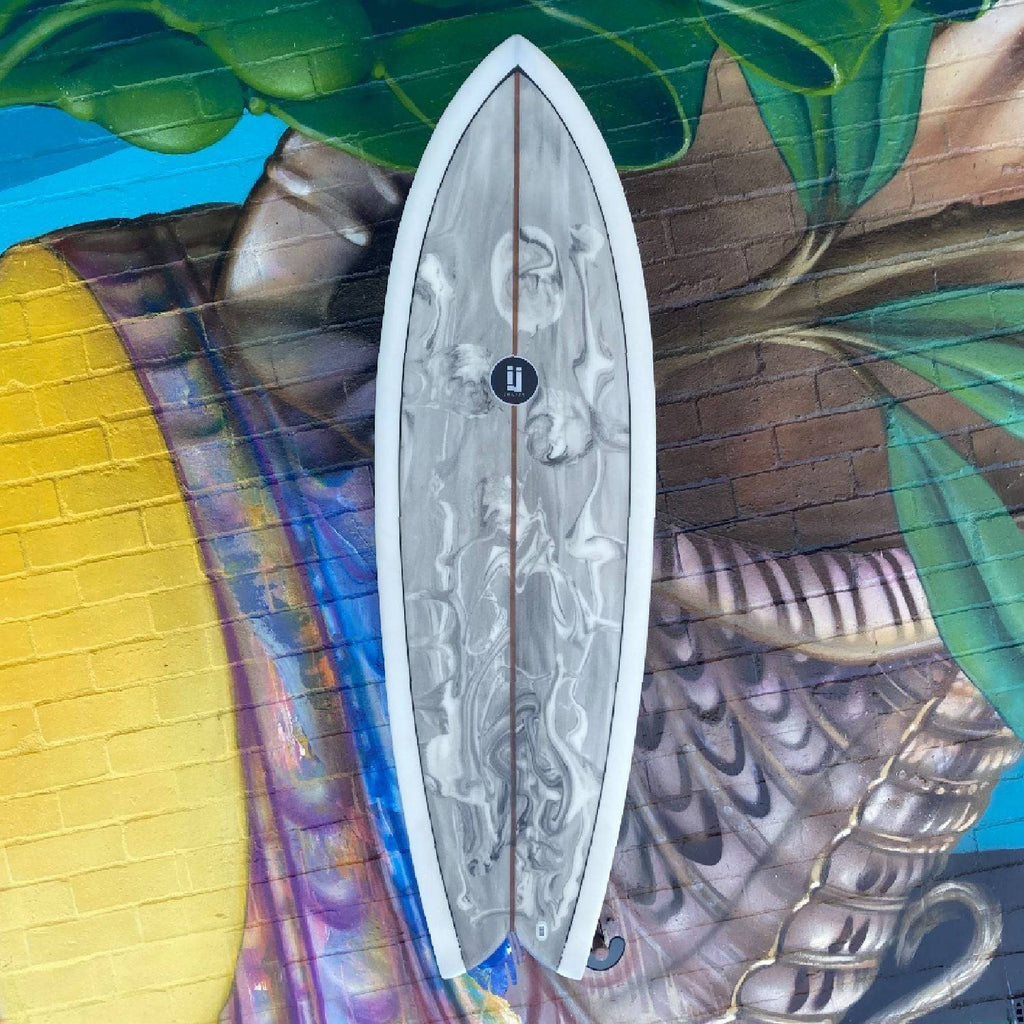 (#2259) IJ shapes Cedar Twin 5'7" x 20 1/4" x 2 1/2 futures Surfboards IJ Shapes 