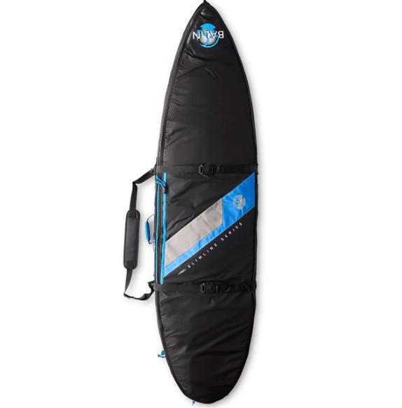 Balin Slimline Triple Surfboard Cover Boardbags Balin 6'6" Black / Blue 
