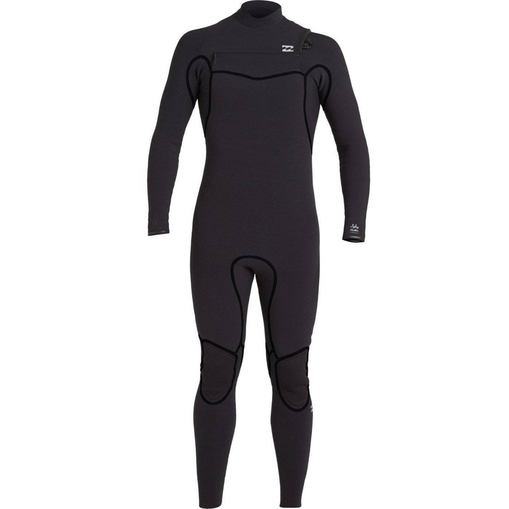 Billabong Furnace 4/3 Chest Zip Fullsuit Black Mens Wetsuits Billabong 