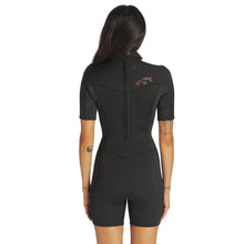 Billabong Synergy Womens 2/2 Short Sleeve Springsuit Wild Black Womens Wetsuits Billabong 