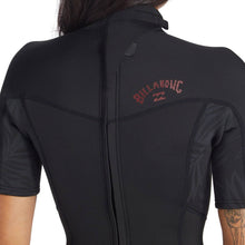 Billabong Synergy Womens 2/2 Short Sleeve Springsuit Wild Black Womens Wetsuits Billabong 