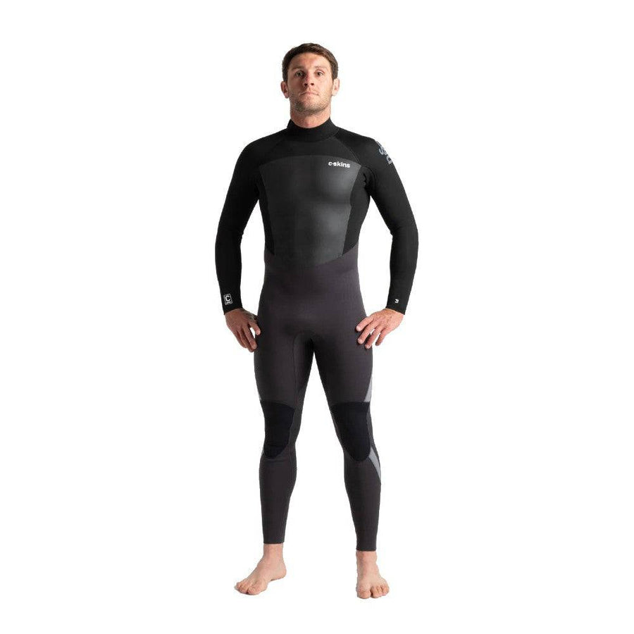 C-Skins Legend 3/2 Mens Back Zip Steamer Anthracite/Black/Grey Mens Wetsuits C-Skins 