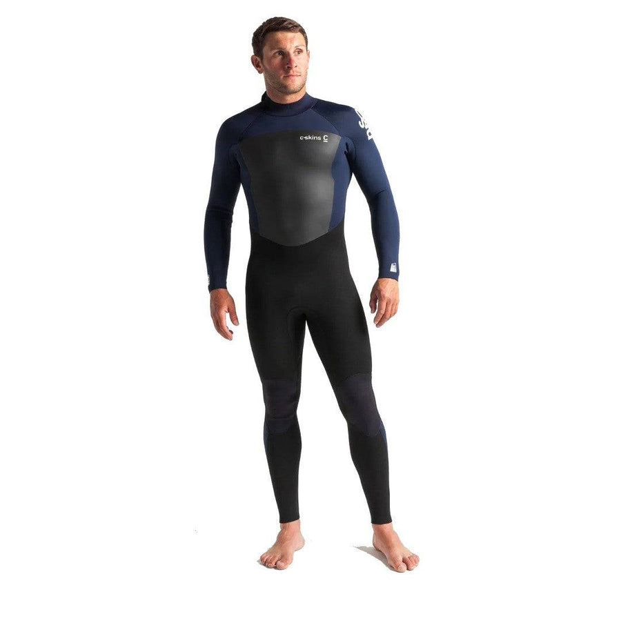 C-Skins Legend 3/2 Mens Back Zip Steamer Black/Slate/White Mens Wetsuits C-Skins 