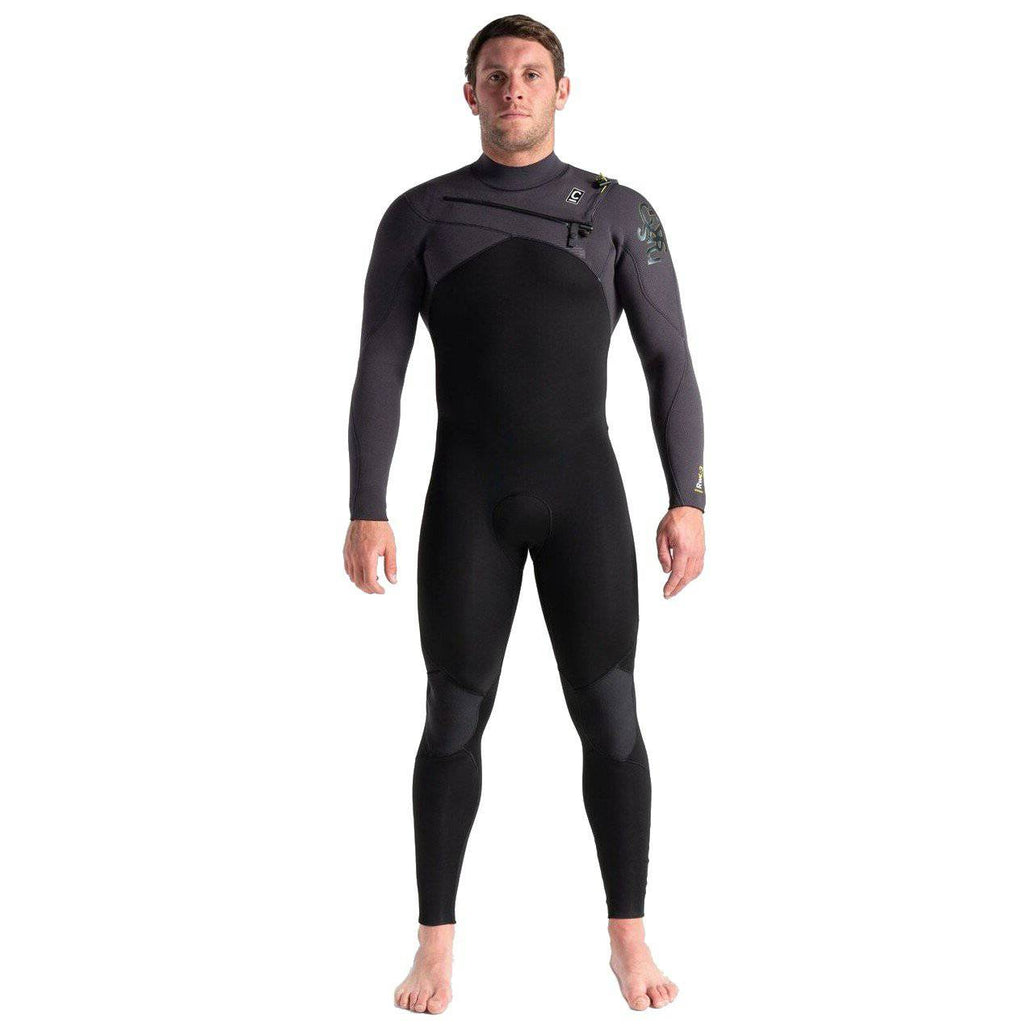Mens Wetsuits - C-Skins - C-Skins Rewired 4/3 Mens Chest Zip Steamer Black/Meteor X/Lime - Melbourne Surfboard Shop - Shipping Australia Wide | Victoria, New South Wales, Queensland, Tasmania, Western Australia, South Australia, Northern Territory.