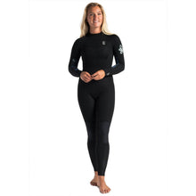 C-Skins Solace 3/2 Womens Back Zip Steamer Raven Black/Unity/Green Ash Womens Wetsuits C-Skins 