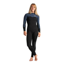 C-Skins Solace 3/2 Womens GSB Back Zip Steamer Black/Bluestone Tropical/Saffron Womens Westuits C-Skins 