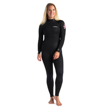 C-Skins Surflite 3/2 Womens Back Zip Steamer Black / Heather Rose / Rose Shade Womens Wetsuits C-Skins 4 