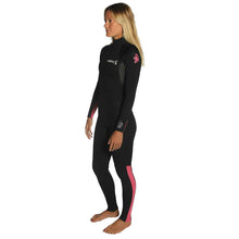 Womens Wetsuits - C-Skins - C-Skins Surflite 3/2 Womens Back Zip Steamer Black/Gunmetal/Coral - Melbourne Surfboard Shop - Shipping Australia Wide | Victoria, New South Wales, Queensland, Tasmania, Western Australia, South Australia, Northern Territory.