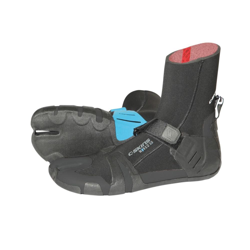 Wetsuit & Water Apparel Accessories - C-Skins - C-Skins Wired Dryknit Adult 3mm Split Toe Boot Black / Blue - Melbourne Surfboard Shop - Shipping Australia Wide | Victoria, New South Wales, Queensland, Tasmania, Western Australia, South Australia, Northern Territory.