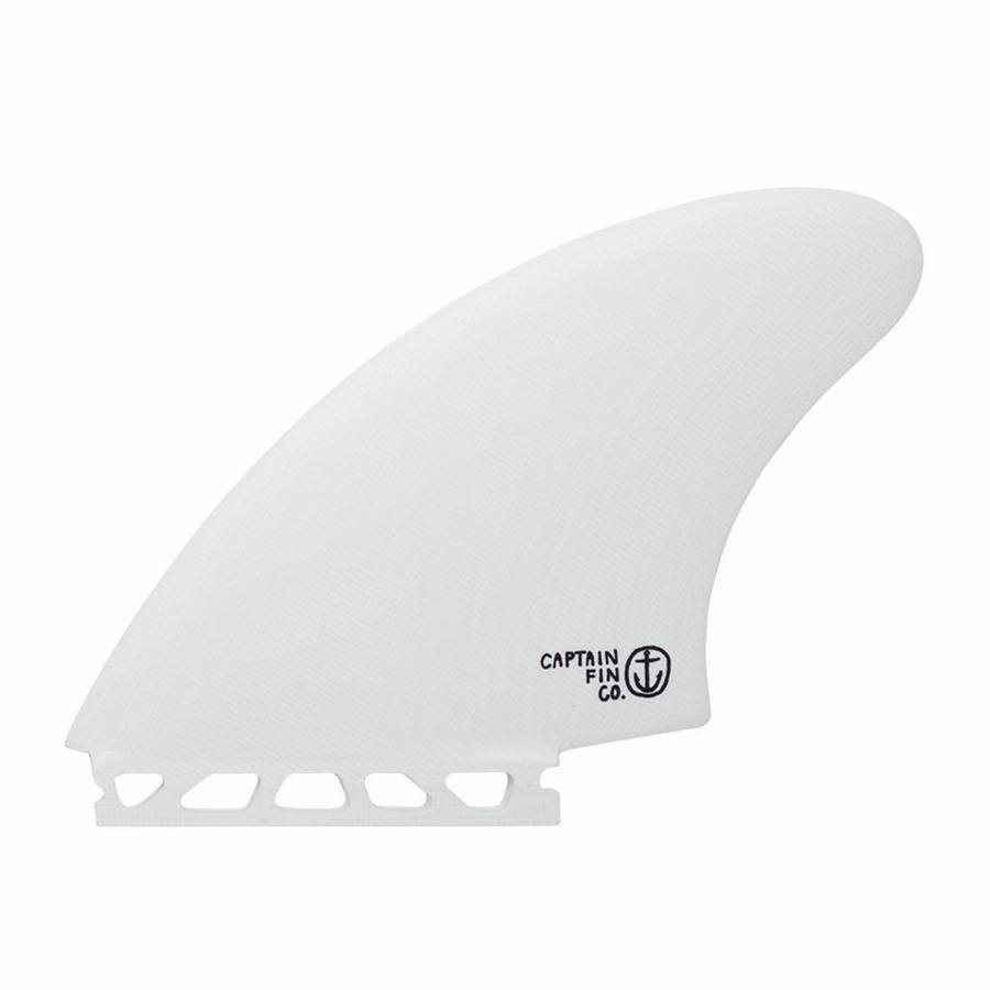 Captain Fin Co. CF Keel Fin Single Tab White | Melbourne Surfboard