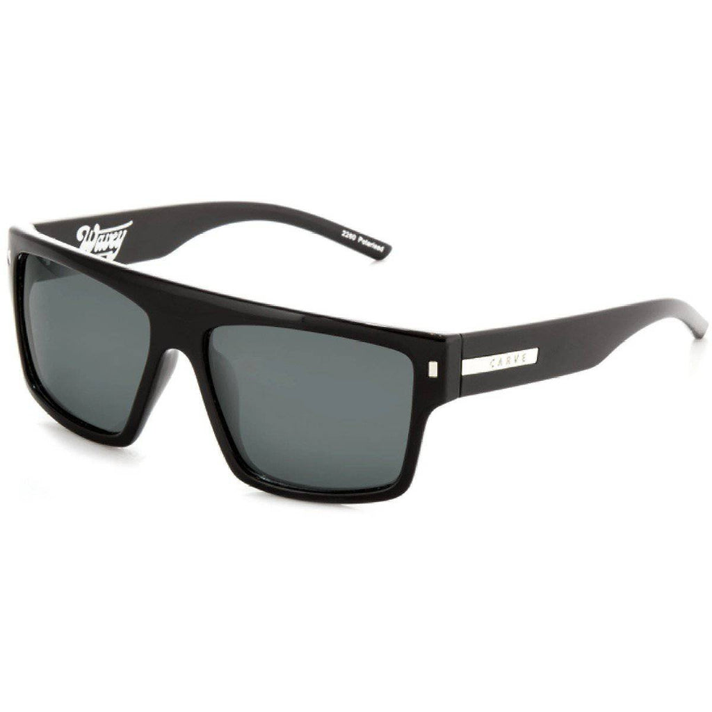 Apparel - Carve - Carve Wavey Black Frame Grey Polarized Lens - Melbourne Surfboard Shop - Shipping Australia Wide | Victoria, New South Wales, Queensland, Tasmania, Western Australia, South Australia, Northern Territory.