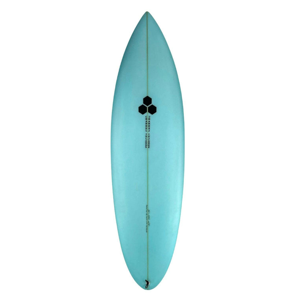 Channel Islands Twin Pin Surfboards Channel Islands 5'11" x 19 1/2" x 2 5/8" 32.5L Futures Teal 