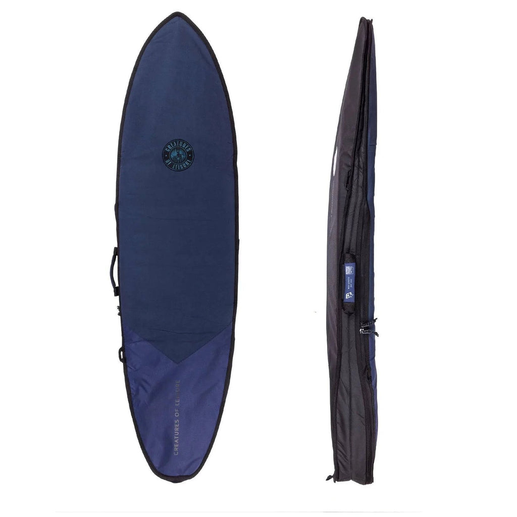 Creatures of Leisure Hardwear Mid Length Day Use Surfboard Cover: Midnight Black Boardbags Creatures of Leisure 
