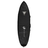Boardbags - Creatures of Leisure - Creatures Of Leisure Shortboard Double DT2.0 Boardcover Black Silver - Melbourne Surfboard Shop - Shipping Australia Wide | Victoria, New South Wales, Queensland, Tasmania, Western Australia, South Australia, Northern Territory.