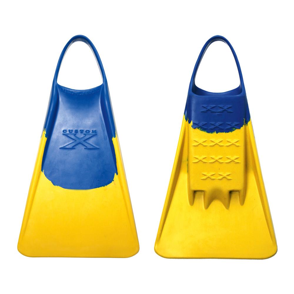 Surf Accessories - Custom X - Custom X Fins - Blue / Yellow - Melbourne Surfboard Shop - Shipping Australia Wide | Victoria, New South Wales, Queensland, Tasmania, Western Australia, South Australia, Northern Territory.