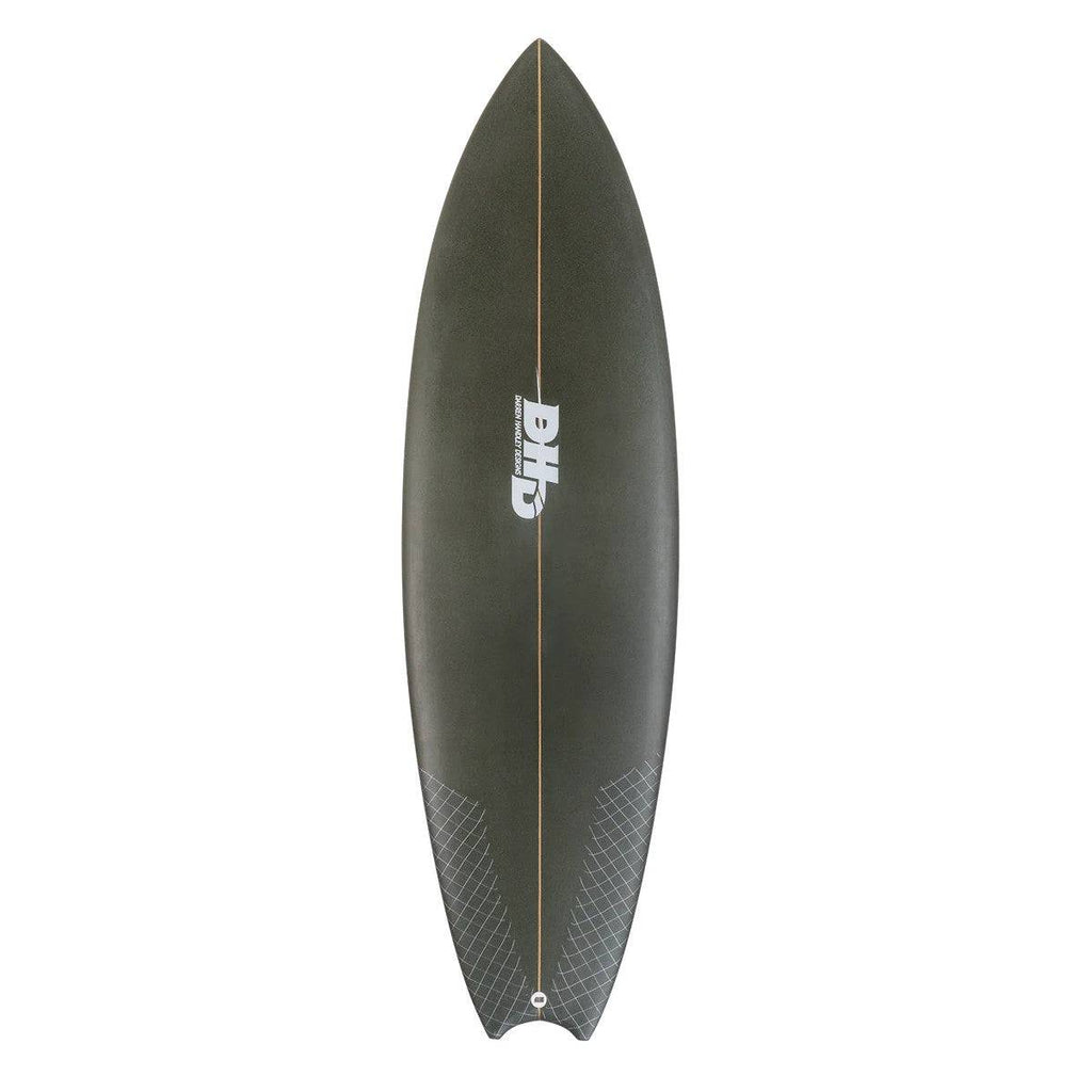 DHD MF Horseshoe Tail Twin Surfboards DHD 5'10" x 19 3/4" x 2 7/16" 29.8L FCSII / Graphite 