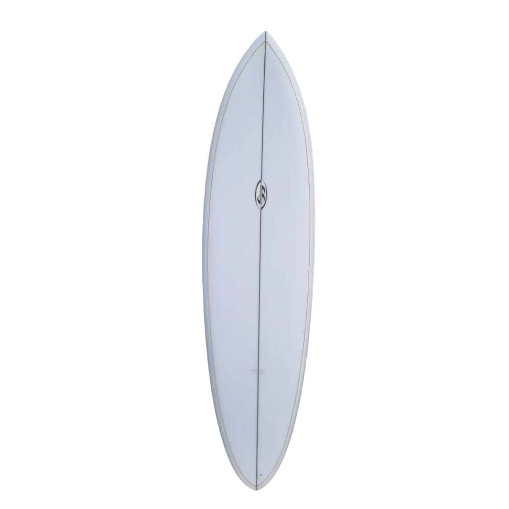 Doug Rogers Handshaped Midlength Surfboards Doug Rogers 7'0" x 21 1/2" x 3" 48L FCSII Clear/Pinline 