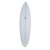 Doug Rogers Handshaped Midlength Surfboards Doug Rogers 7'2" x 21 1/2" x 3 1/8" 50.8L FCSII Light Grey Tint 