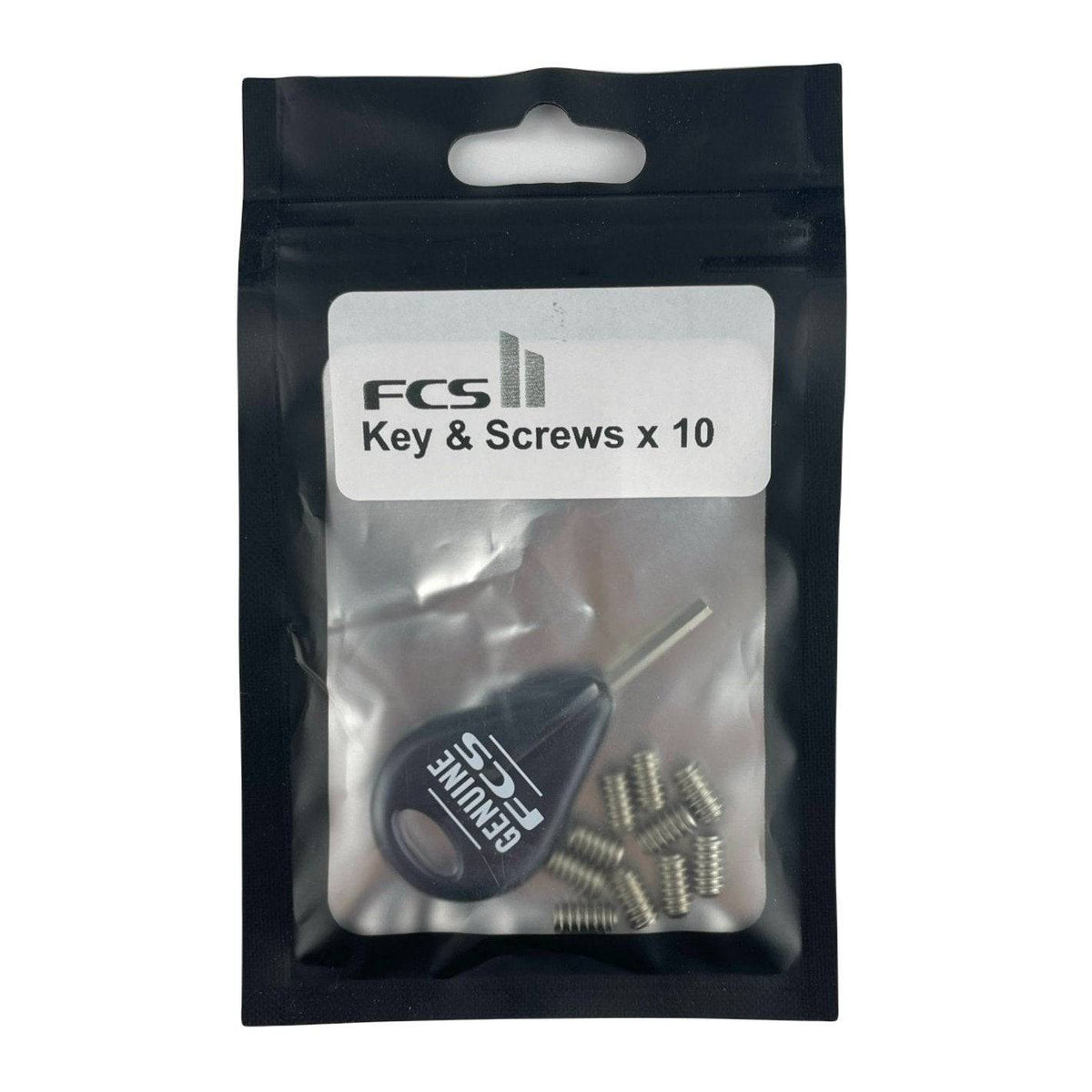 Custom Fin Key Tool FCS Fin Key & 6 x Grub Screws (Pack) - Melbourne Surfboard Shop