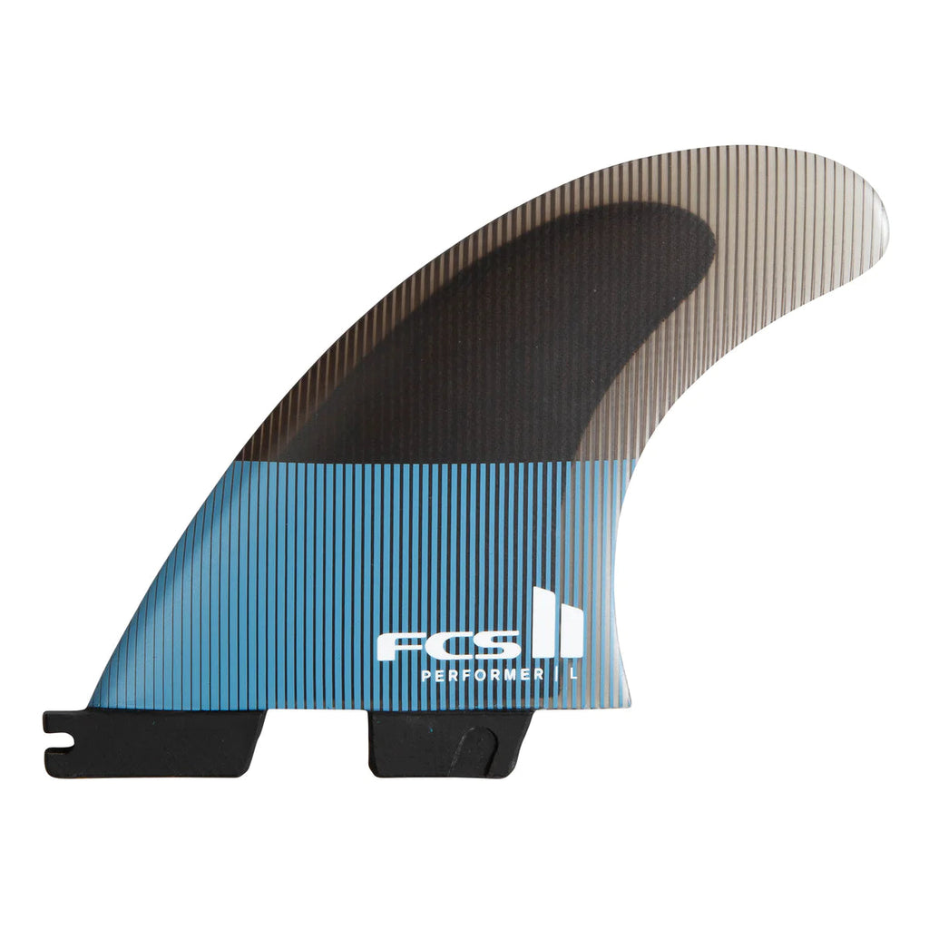 Fcs FCS II Performer PC Tranquil Blue Tri Fins - Melbourne Surfboard Shop