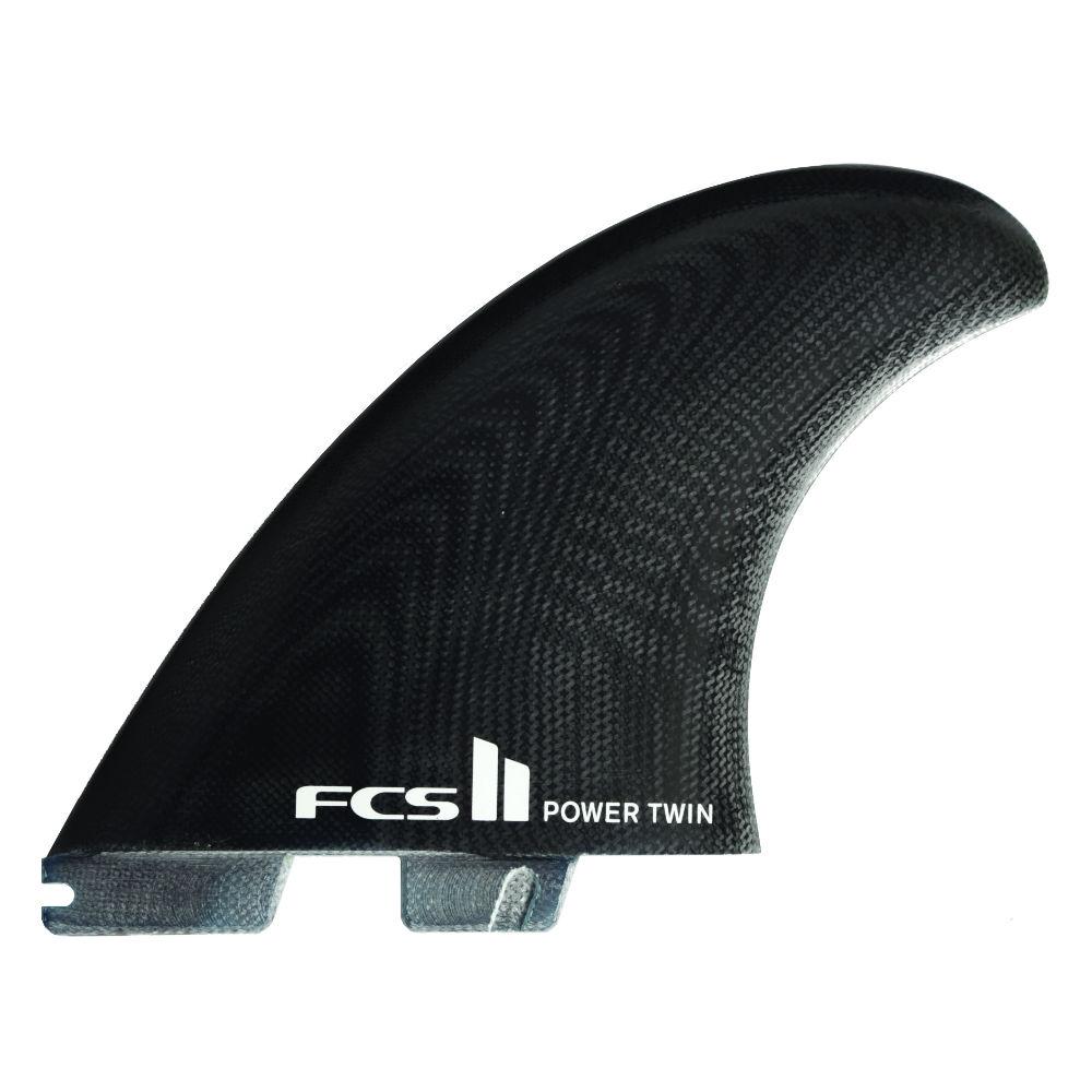FCS II Specialty Series Replacement Fins Surfboard Fins FCS Power Twin - Black Left 