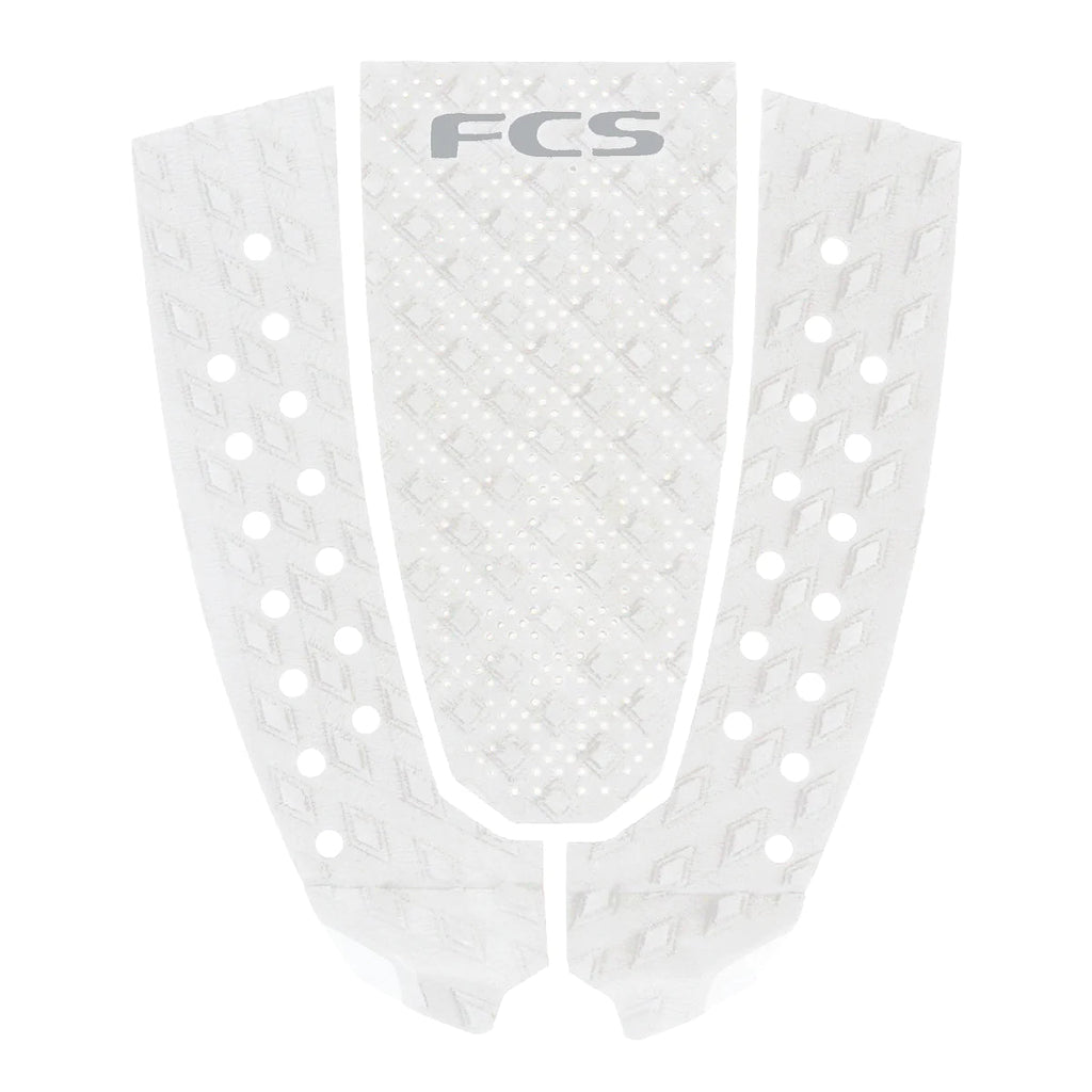 FCS T-3 Pin Eco Traction Tail Pad Tailpads FCS White/Cool Grey 