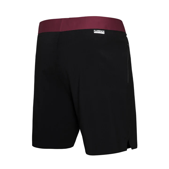 Florence Marine X F1 Zero Boardshort - Black Maroon Apparel Florence Marine X 