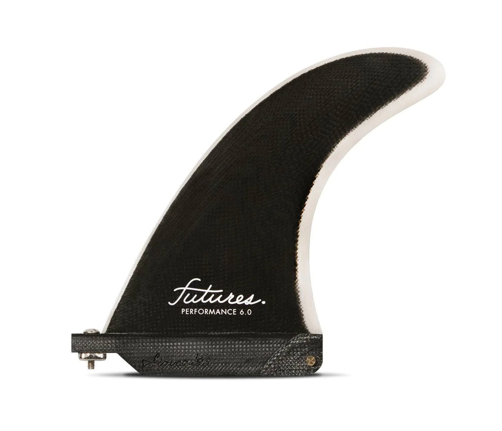 Futures 6.0 Performance PG Single Fin - Black/Grey Surfboard Fins Futures 
