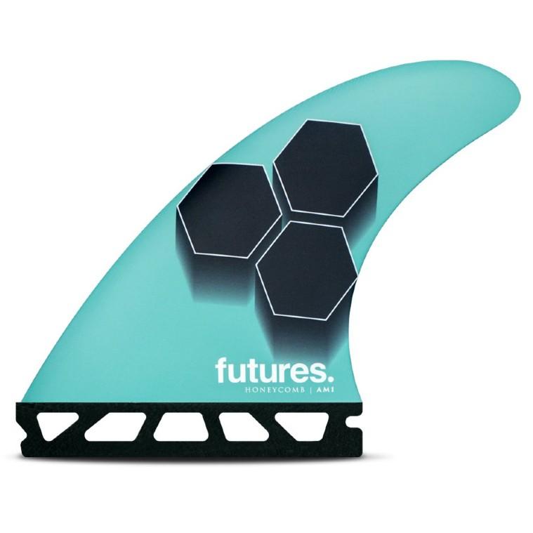 Futures AM1 HC Thruster Set Teal/Navy Surfboard Fins Futures 