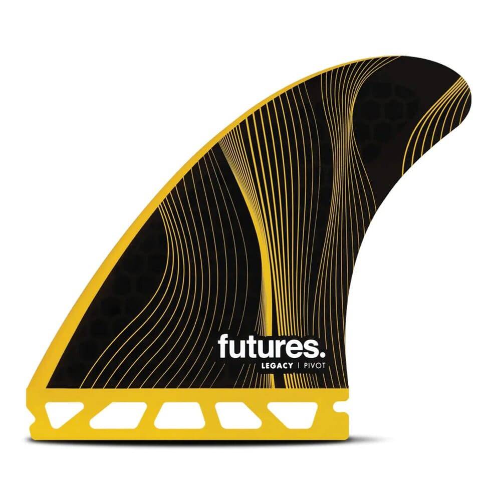 Futures P8 Legacy Series Pivot HC Large Thruster Set - Yellow Surfboard Fins Futures 