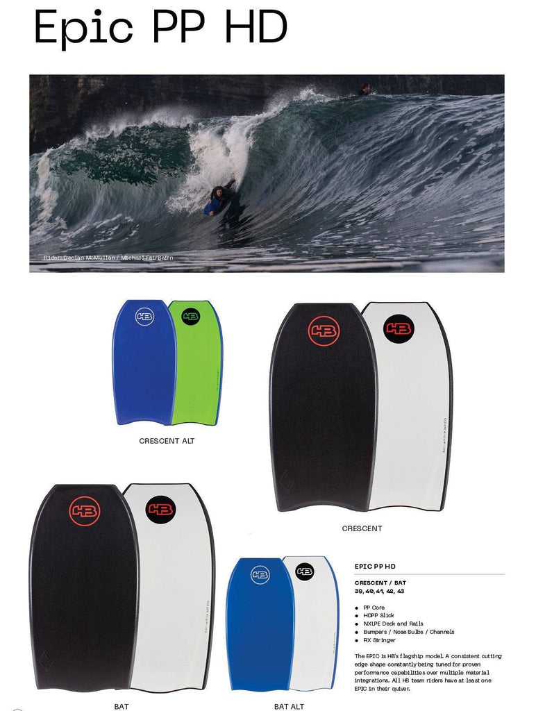 Bodyboards & Accessories - Hot Buttered - Hot Buttered Epic PP HD Crescent - Melbourne Surfboard Shop - Shipping Australia Wide | Victoria, New South Wales, Queensland, Tasmania, Western Australia, South Australia, Northern Territory.