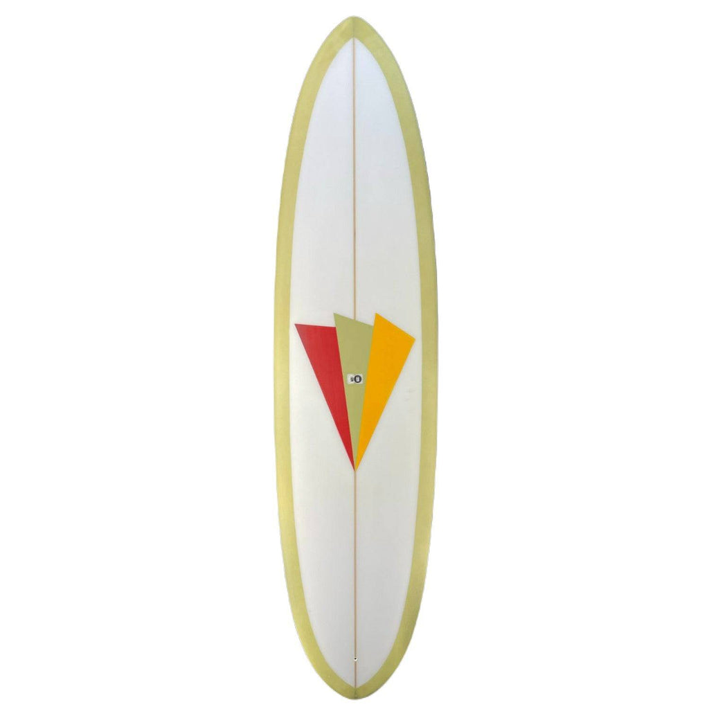 IJ Shapes Midlength Surfboards IJ Shapes 7'2" x 21 1/4" x 2 5/8" Light Yellow 