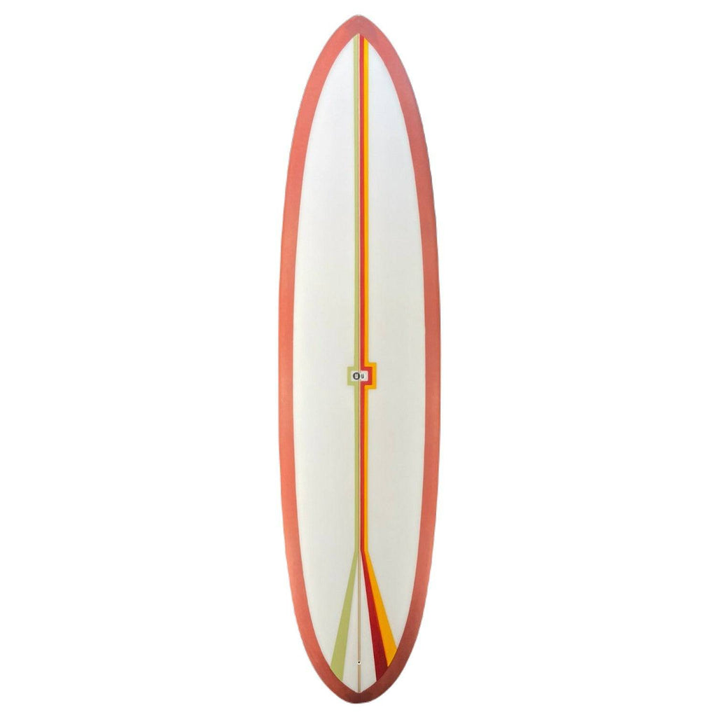 IJ Shapes Midlength Surfboards IJ Shapes 7'6" x 21 3/4" x 2 7/8" Red 