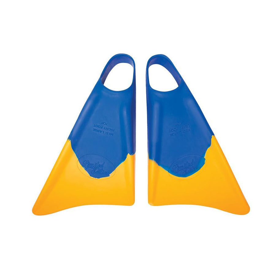 Bodyboards & Accessories - Limited Edition - Limited Edition Bodyboard Fins Blue / Gold - Melbourne Surfboard Shop - Shipping Australia Wide | Victoria, New South Wales, Queensland, Tasmania, Western Australia, South Australia, Northern Territory.