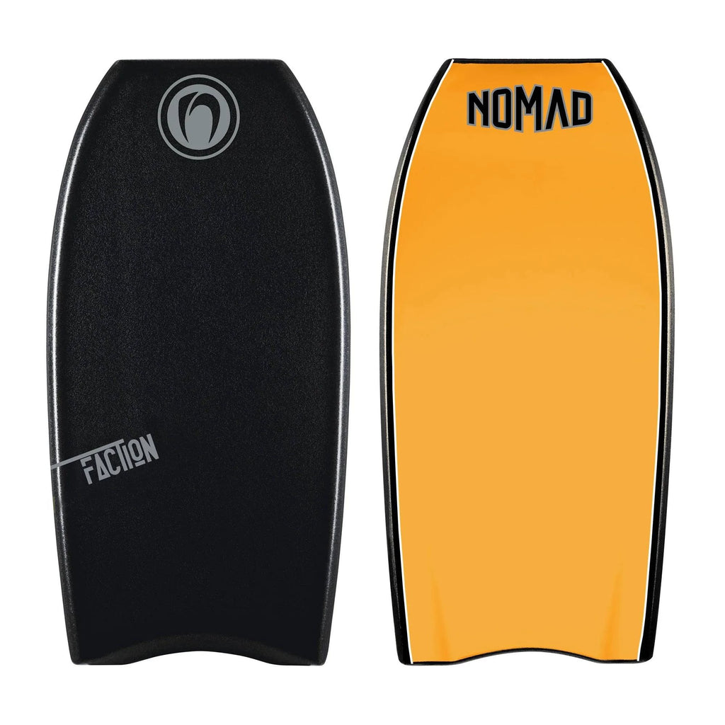 Nomad Faction D12 Bodyboards & Accessories Nomad 42" Black Deck / Pilsner Bottom 