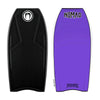 Nomad Prodigy ZED Core Crescent PE Bodyboards & Accessories Nomad 41" Black Deck / Purple Bottom 