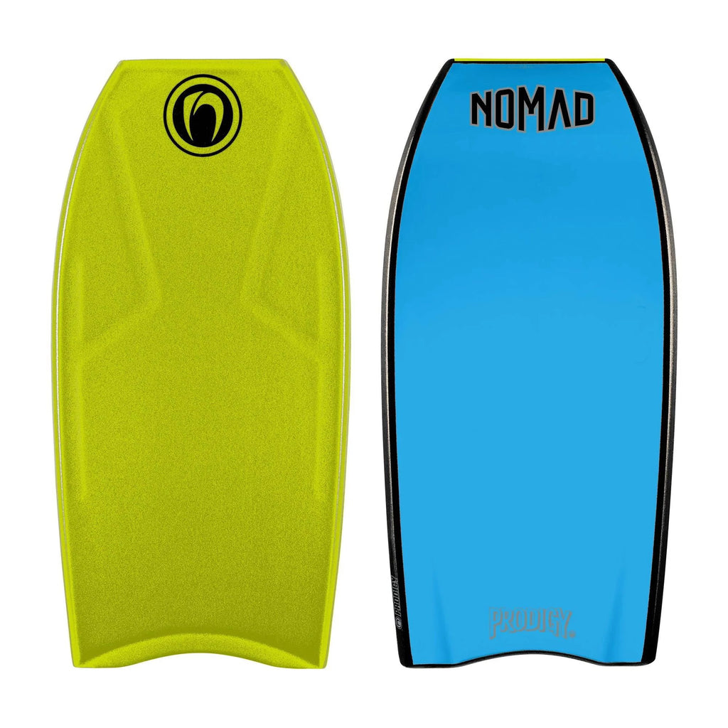 Nomad Prodigy ZED Core Crescent PE Bodyboards & Accessories Nomad 43" Lemon Deck / Blue Bottom 