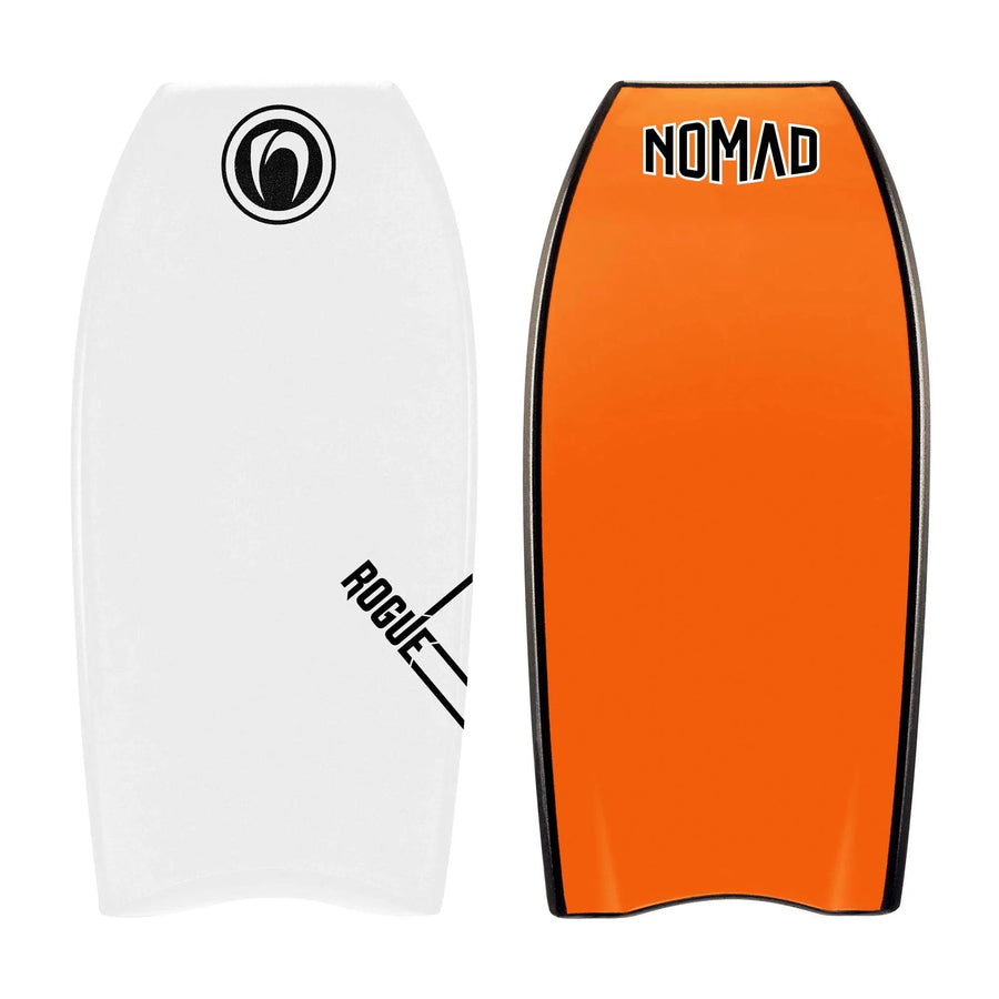 Nomad Rogue Cres Zed Core Bodyboards & Accessories Nomad 44" White Deck / Orange Bottom 