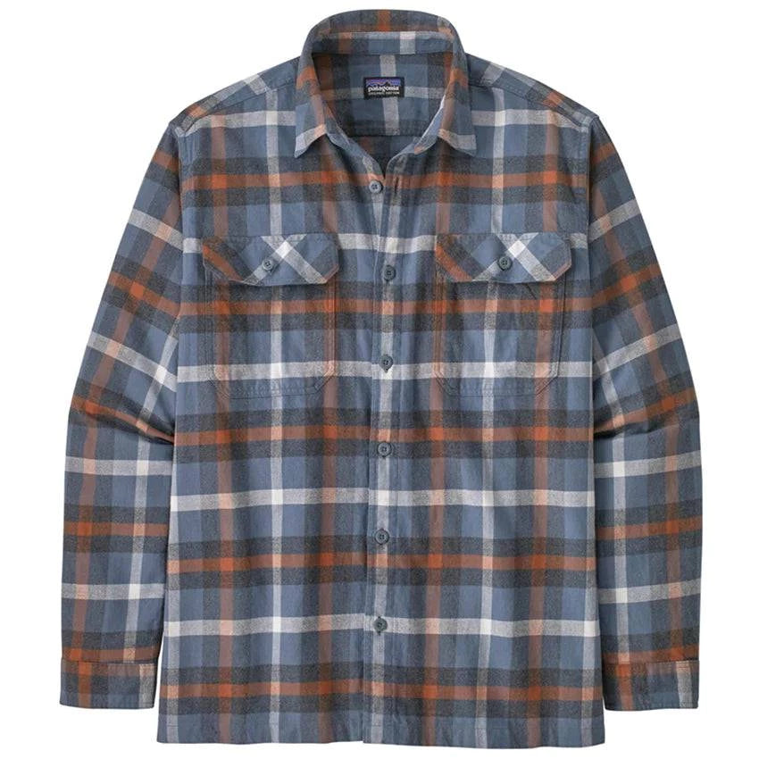 Patagonia Men s Long Sleeve Fjord Flannel Shirt Forage Plume Grey
