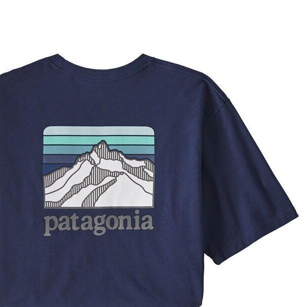 Apparel - Patagonia - Patagonia M's Line Logo Ridge Pocket Responsibili-Tee - Melbourne Surfboard Shop - Shipping Australia Wide | Victoria, New South Wales, Queensland, Tasmania, Western Australia, South Australia, Northern Territory.