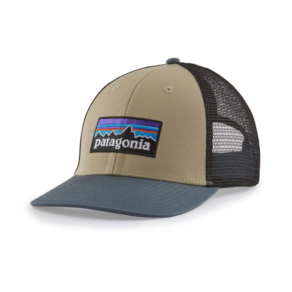 Patagonia P-6 Logo LoPro Trucker Hat Apparel Patagonia El Cap Khaki W/Plume Grey 
