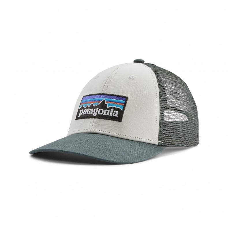 Patagonia P-6 Logo LoPro Trucker Hat Apparel Patagonia White w/ Nouveau Green 