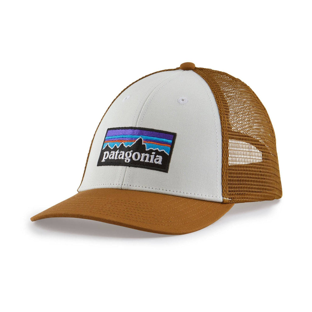 Patagonia P-6 Logo LoPro Trucker Hat Apparel Patagonia White W/Bear Brown 